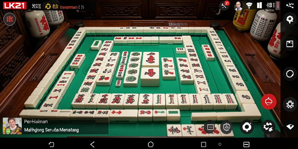 Screenshot gameplay LK21 menampilkan keseruan bermain Mahjong.