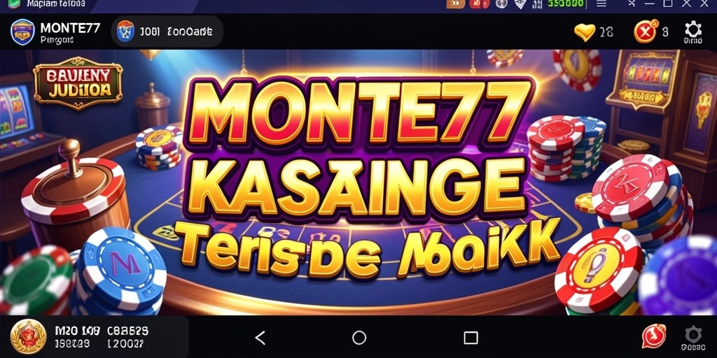 Tampilan gameplay Kasino MONTE77 yang memukau dan interaktif.