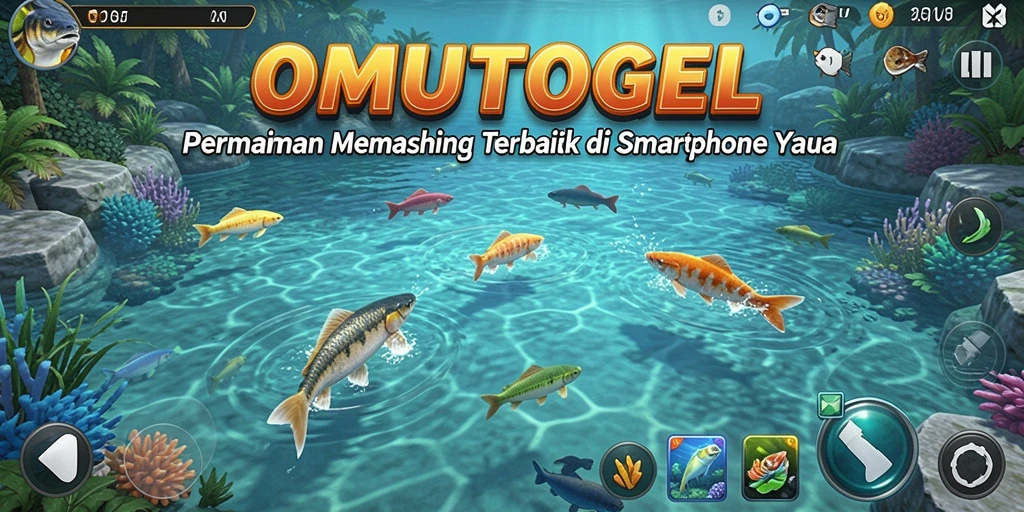 Screenshot gameplay OMUTOGEL menampilkan sensasi memancing yang mendebarkan.
