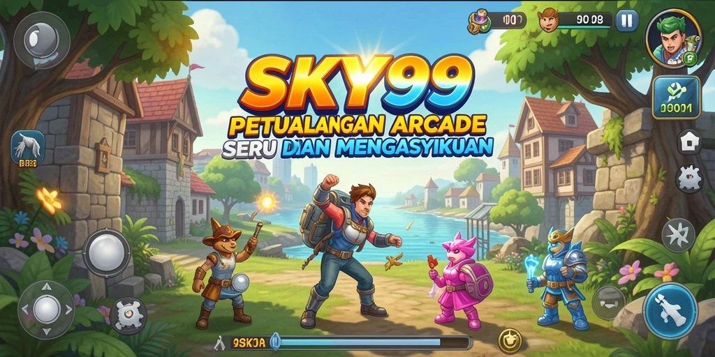Tampilan gameplay SKY99 yang seru dan penuh warna.