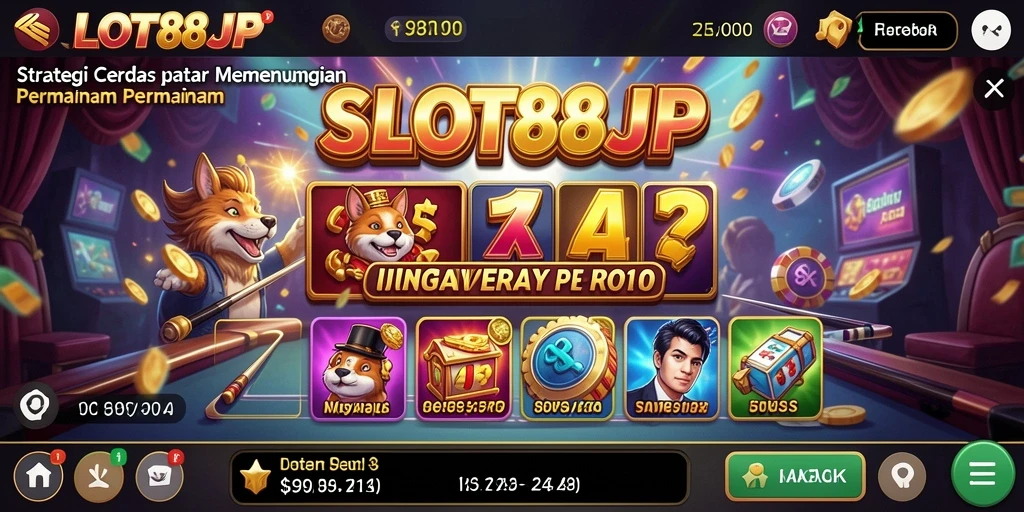 Tampilan gameplay SLOT88JP yang menarik dengan elemen strategi.